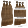 KeratinFusion™ – Glatte Echthaar-Extensions mit Flachspitze und Keratin-Kapseln