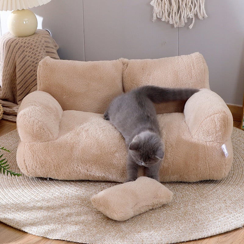 KatzenKönig™ - Der luxuriöse Winter-Katzenbett-Sofa für ultimativen Komfort!