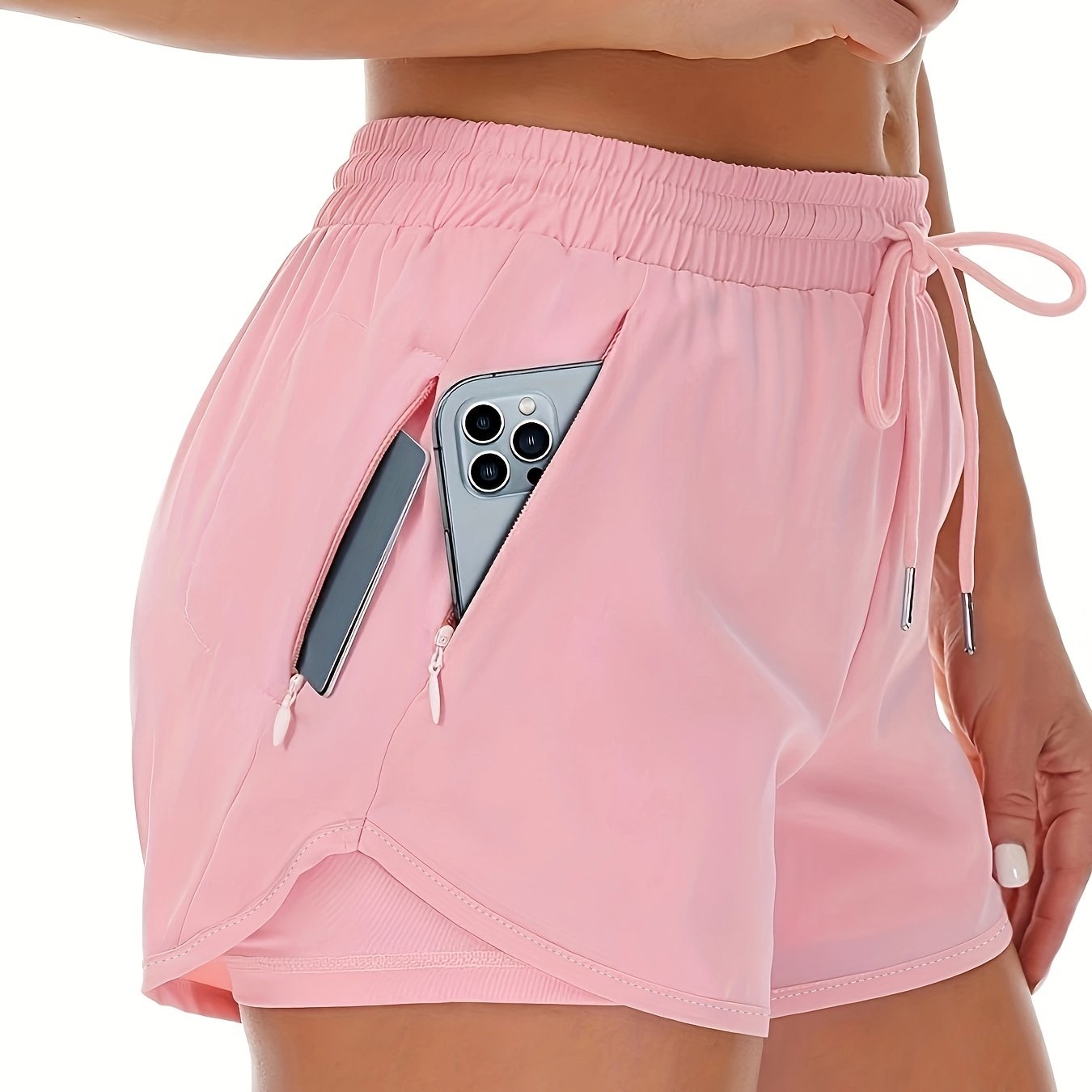 Lotte | Sporty 2-in-1 Damen-Shorts mit Taschen