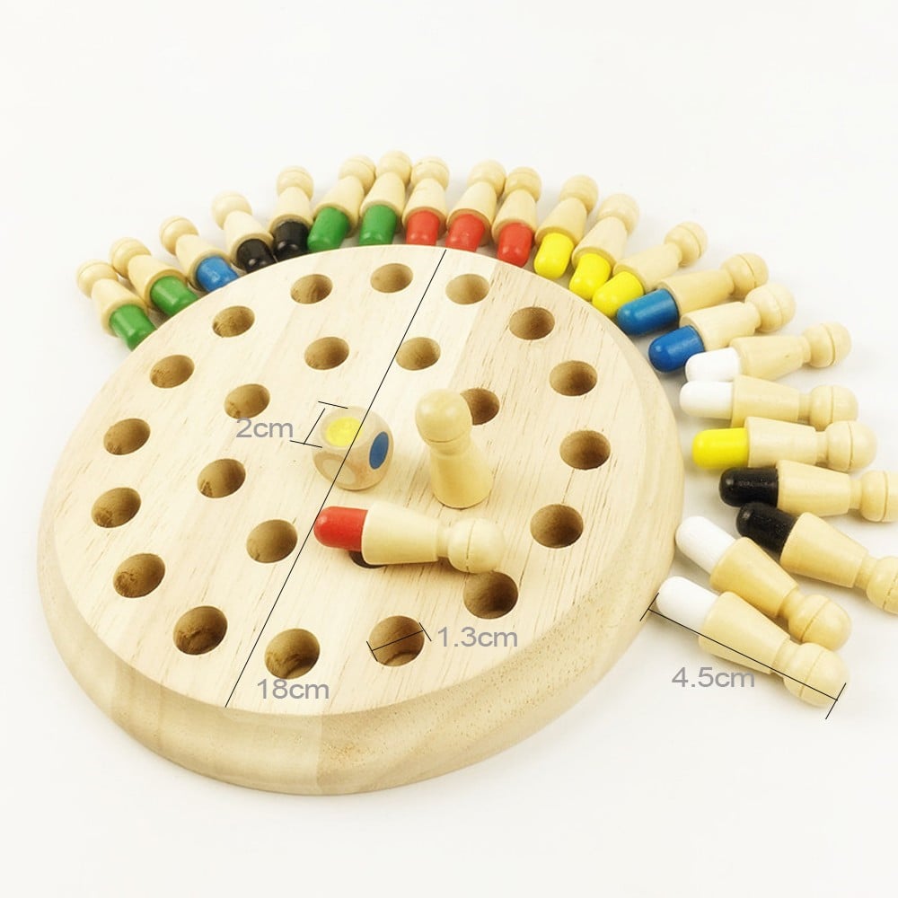 MontessoriMaster™ - Holzspielzeug Gedächtnis-Match-Stick Schach | €25 RABATT