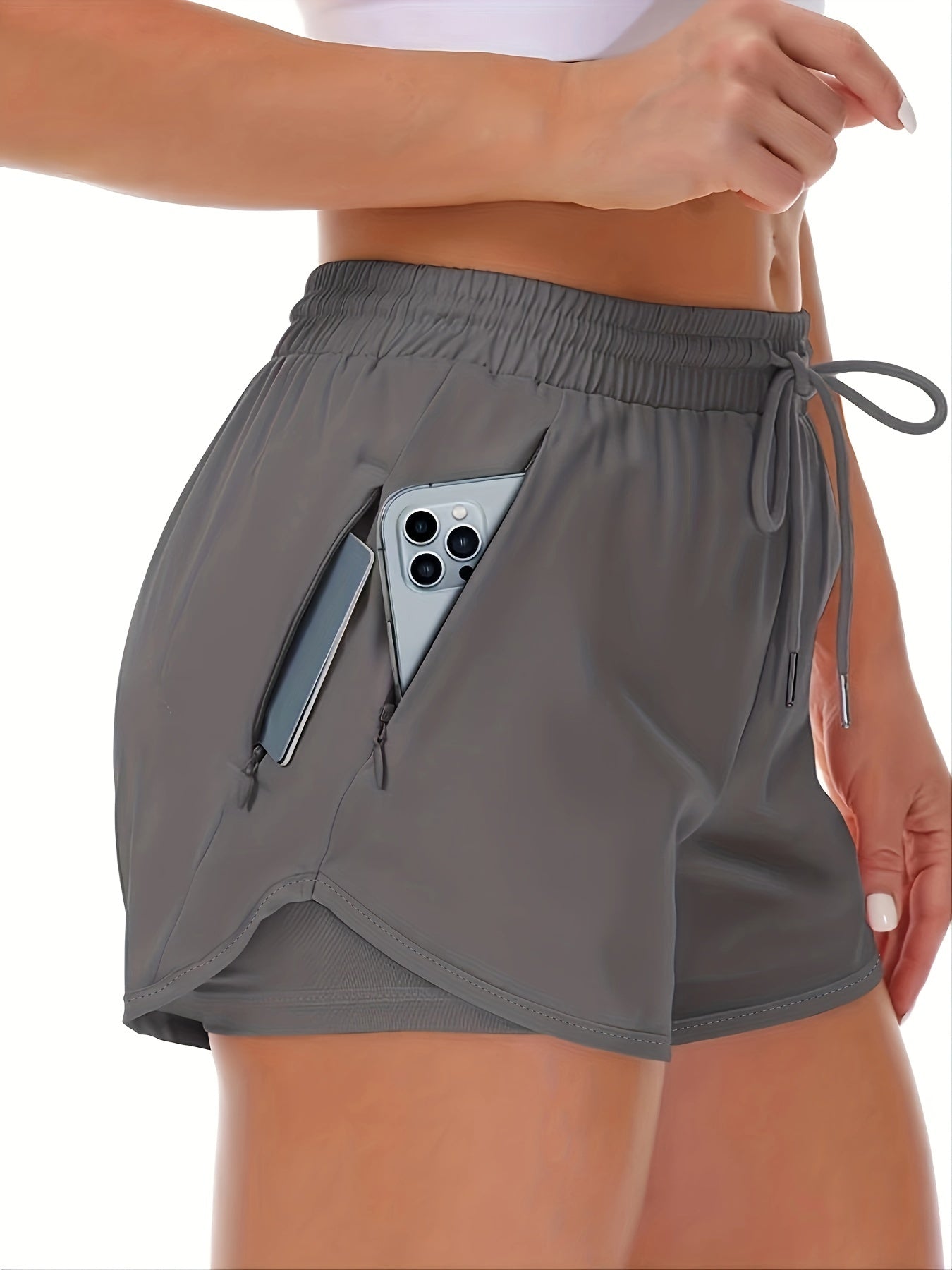 Lotte | Sporty 2-in-1 Damen-Shorts mit Taschen