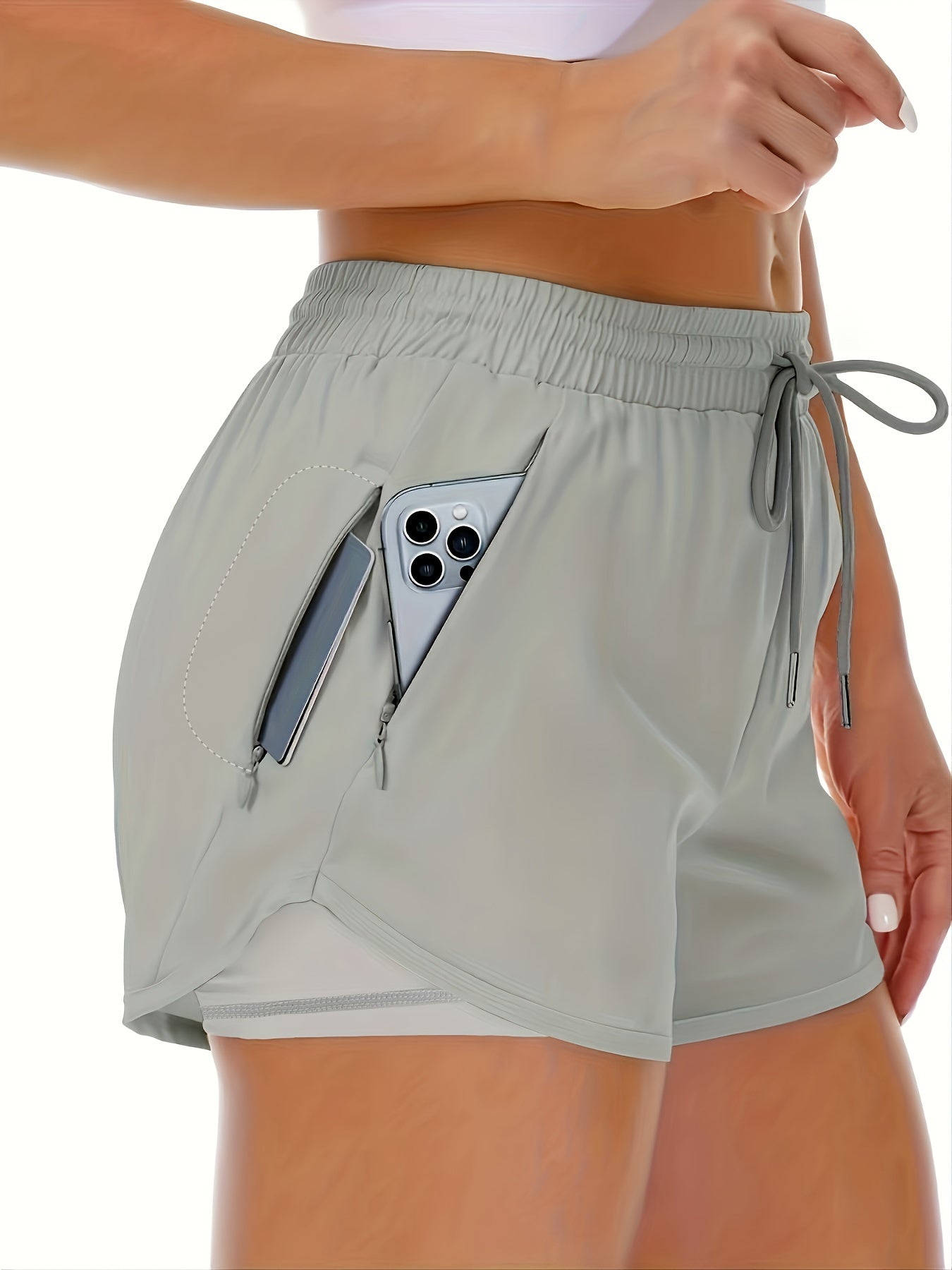 Lotte | Sporty 2-in-1 Damen-Shorts mit Taschen