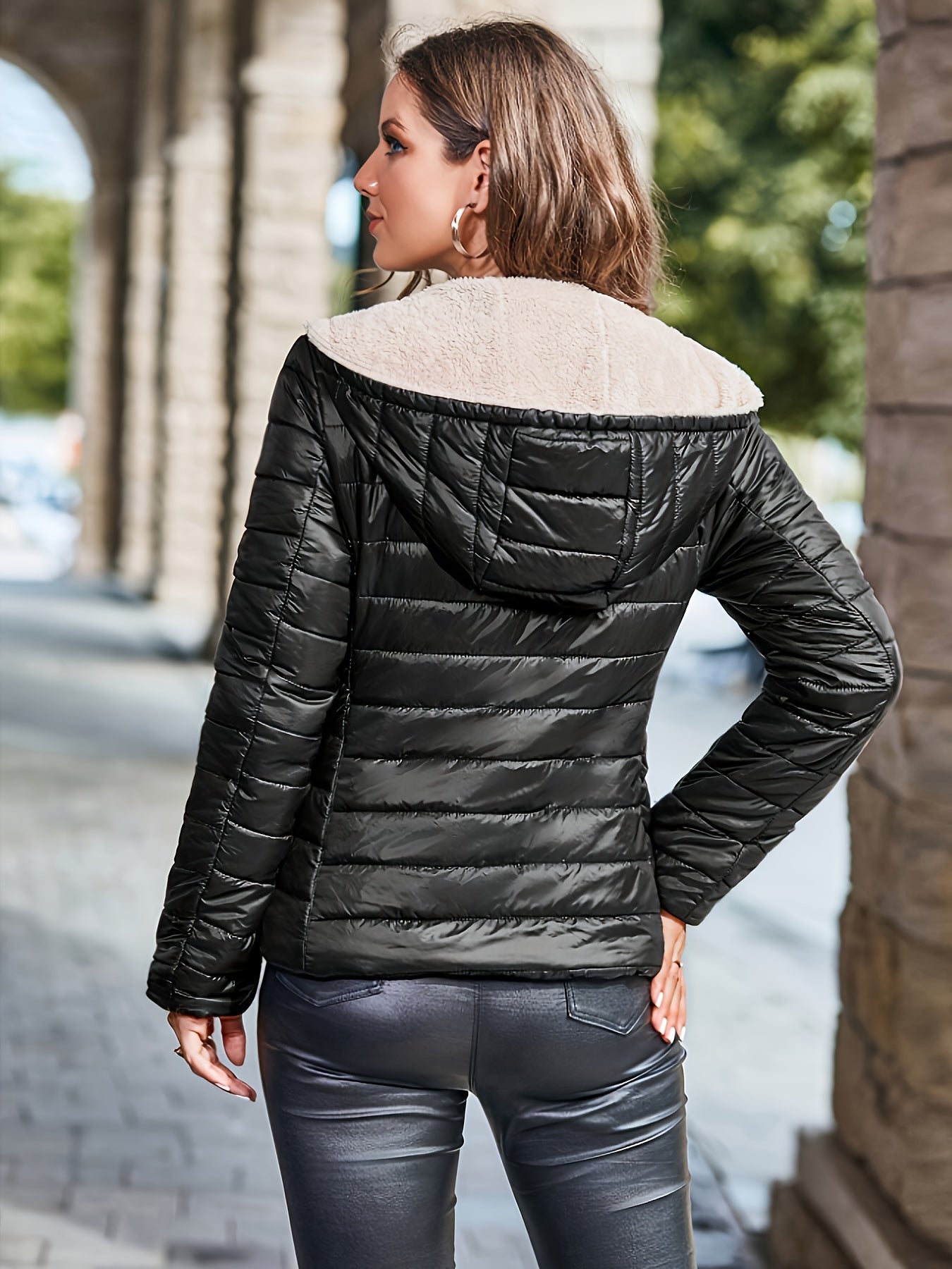 Lotte | Lange Daunenjacke mit Kapuze