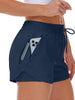 Eva | Unifarbene 2-in-1-Sportshorts mit mehreren Taschen