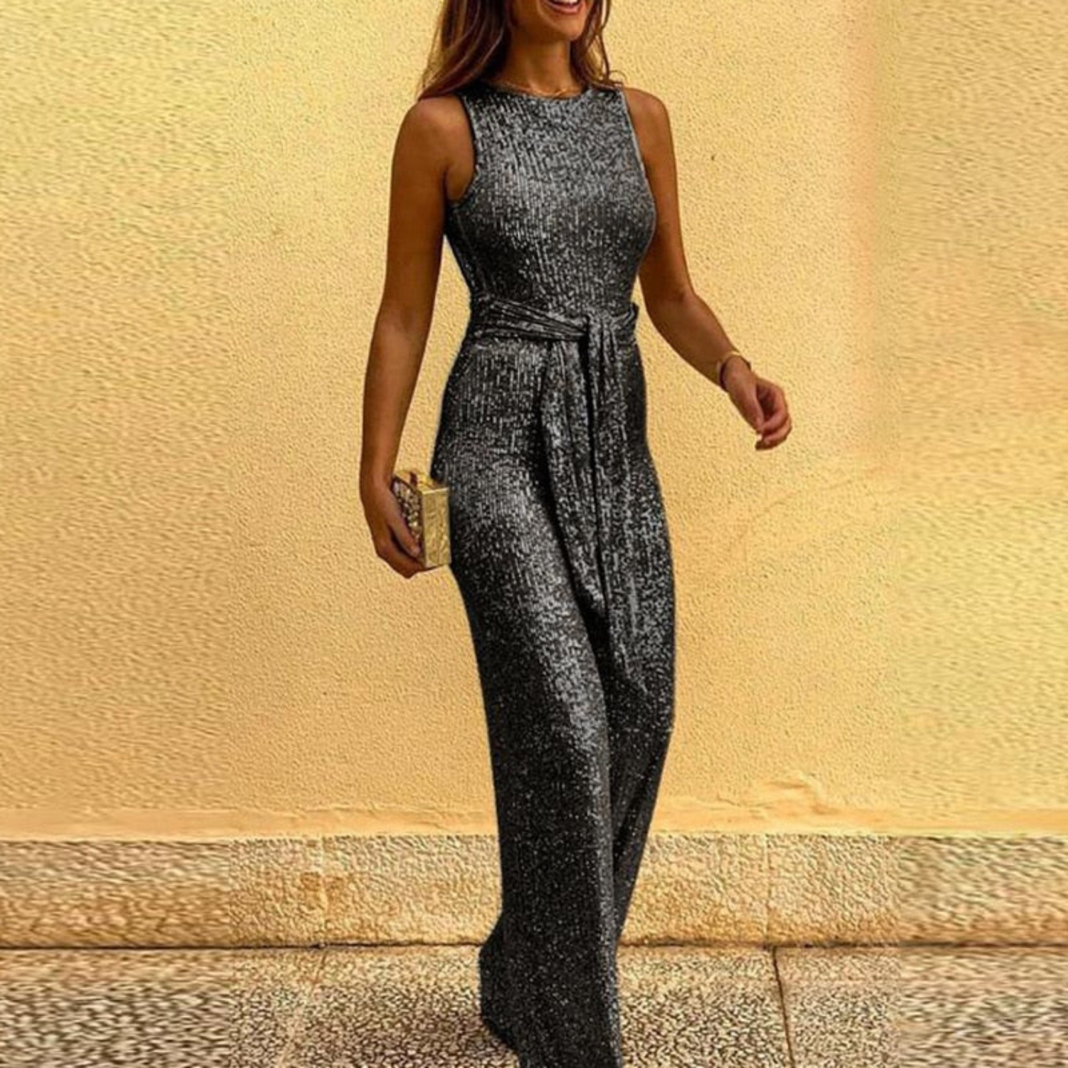 Sophie | Festlicher Damen-Overall mit Glitzer