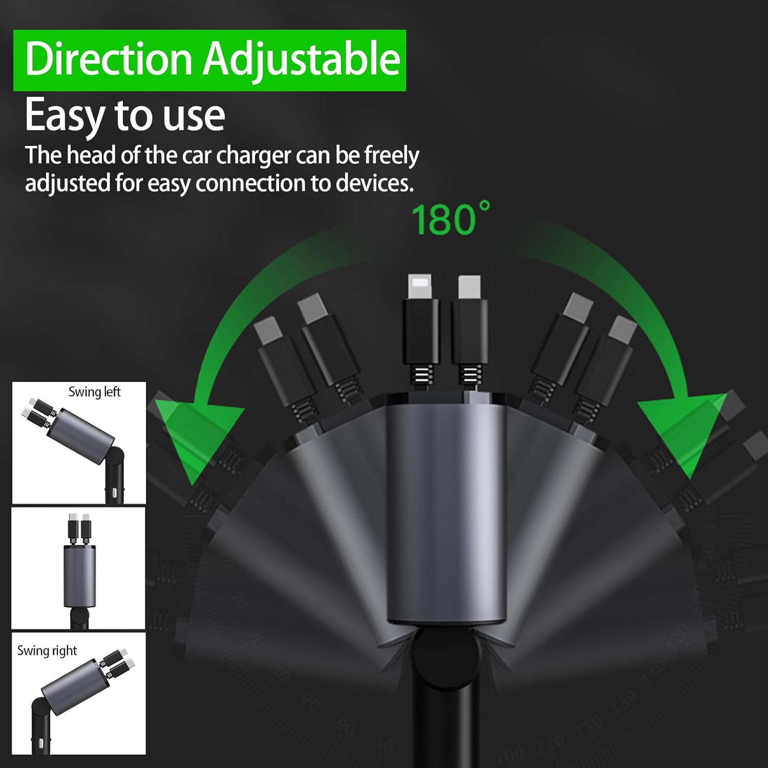 ChargeMaster™ - Der vielseitige 4-in-1 Auto-Ladegerät für all Ihre Geräte.