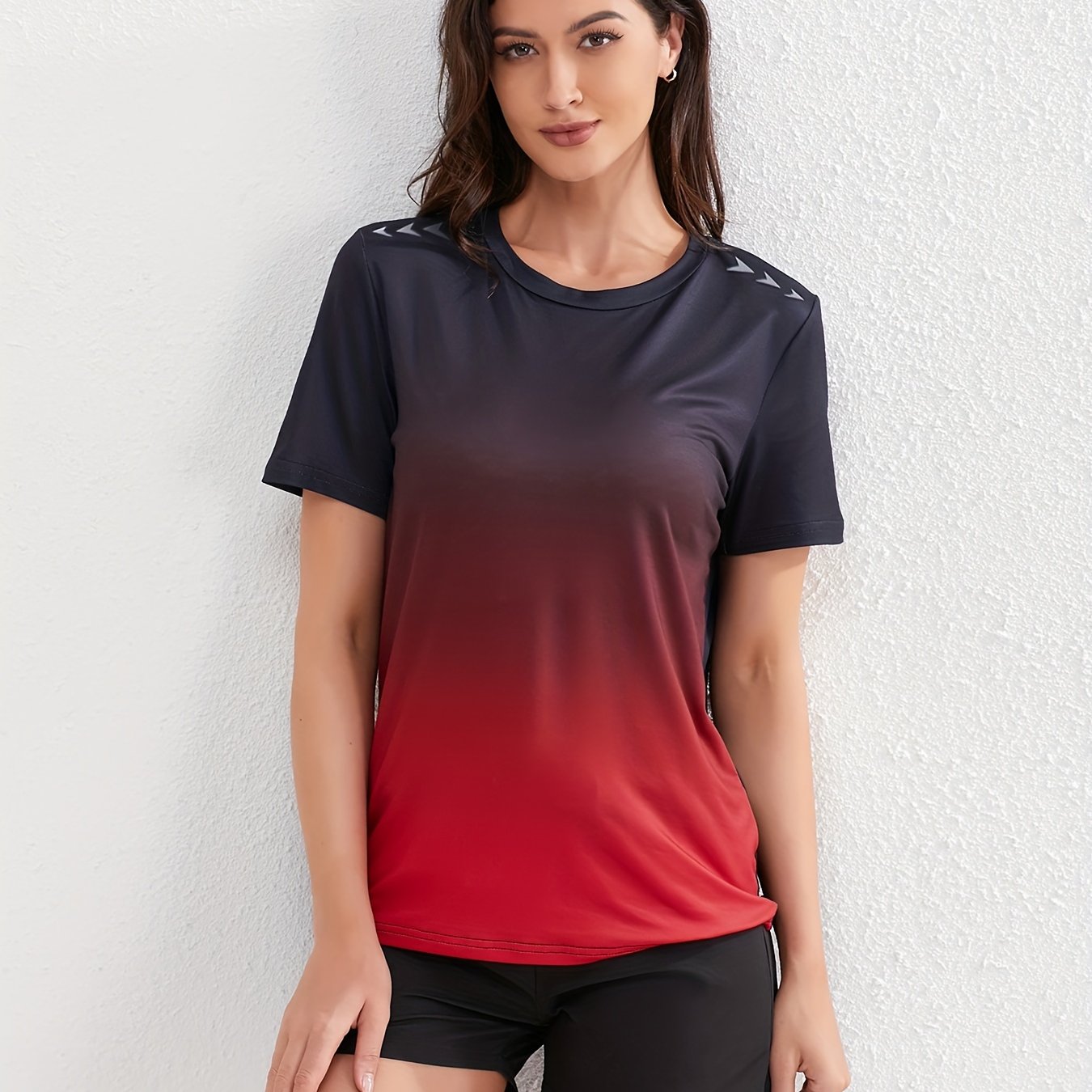 Sophie | Sportliches Damen-T-Shirt in Ombre-Farben