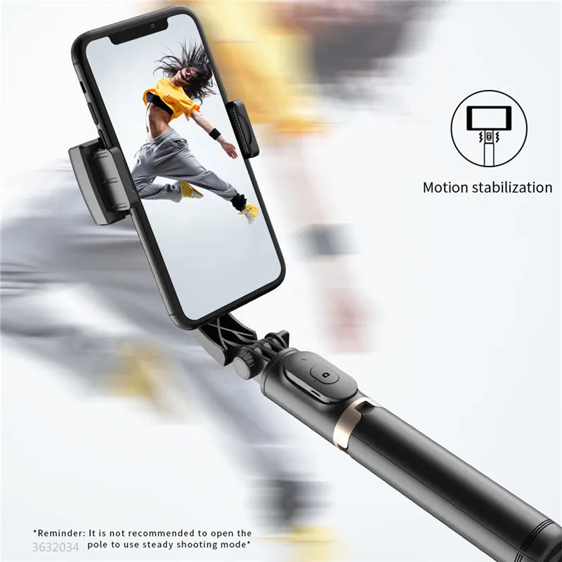 SteadySnap™ - Bluetooth-Selfie-Stick und Stativ mit Smartphone-Gimbal-Stabilisator.