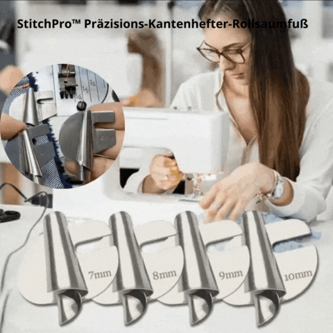 StitchPro™ Präzisions-Kantenhefter-Rollsaumfuß