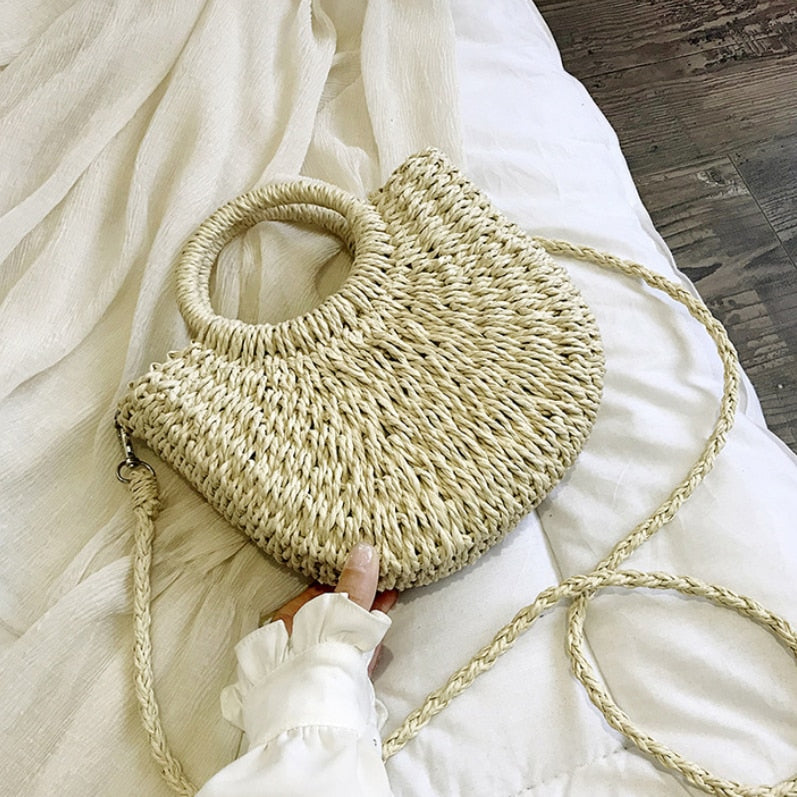 Vardi Dante™ Romy Wicker Shoulder Bag | Eine sommerliche & elegante Tasche für Damen