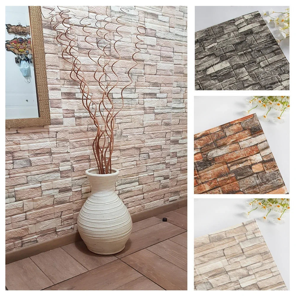 BrickMaster™ - 3D Ziegel-Wandaufkleber für stylische Raumdekoration!