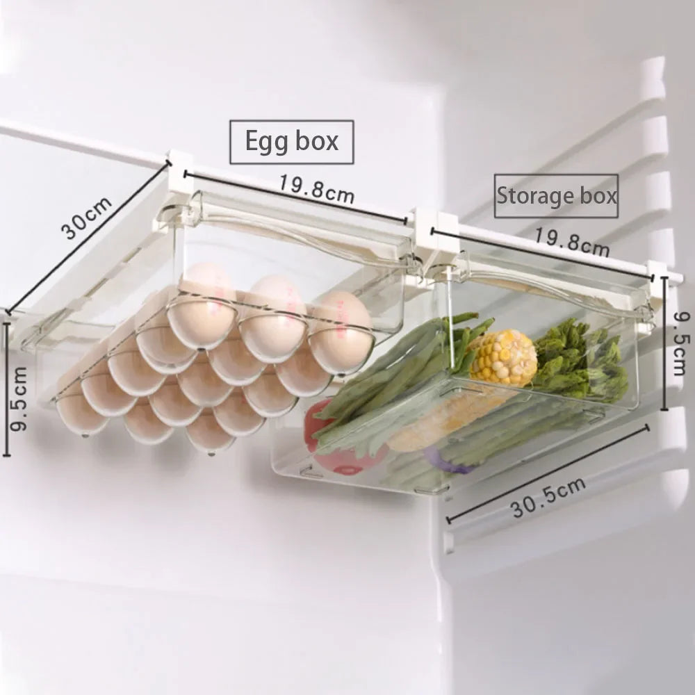 FridgeMaster™ - Die ultimative Lösung für platzsparende Kühlschrankorganisation.