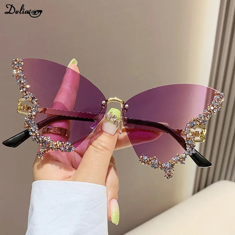 DiamondGlam™ - Luxuriöse Schmetterlings-Sonnenbrille für Damen