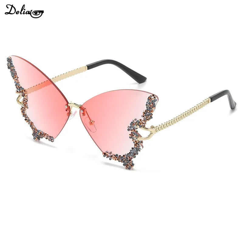 DiamondGlam™ - Luxuriöse Schmetterlings-Sonnenbrille für Damen