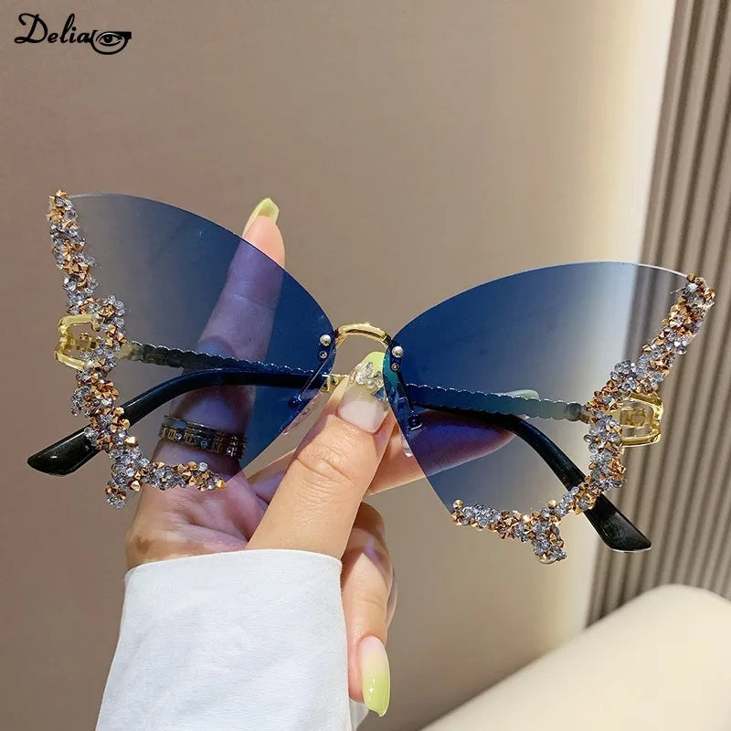 DiamondGlam™ - Luxuriöse Schmetterlings-Sonnenbrille für Damen