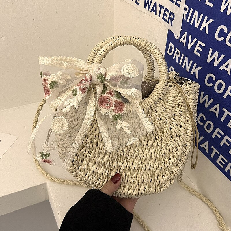 Vardi Dante™ Romy Wicker Shoulder Bag | Eine sommerliche & elegante Tasche für Damen