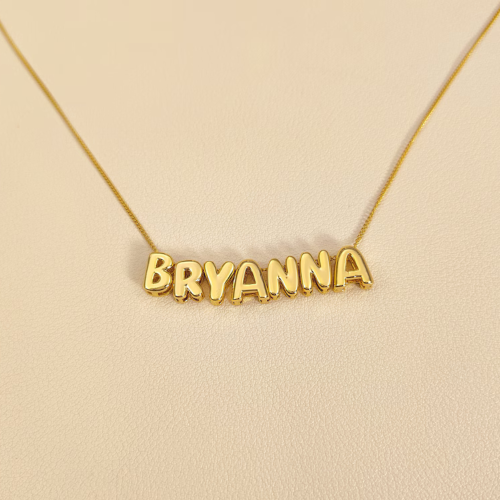 BubbleCharm™ Name Necklace - Personalisierte Halskette für jeden Stil.