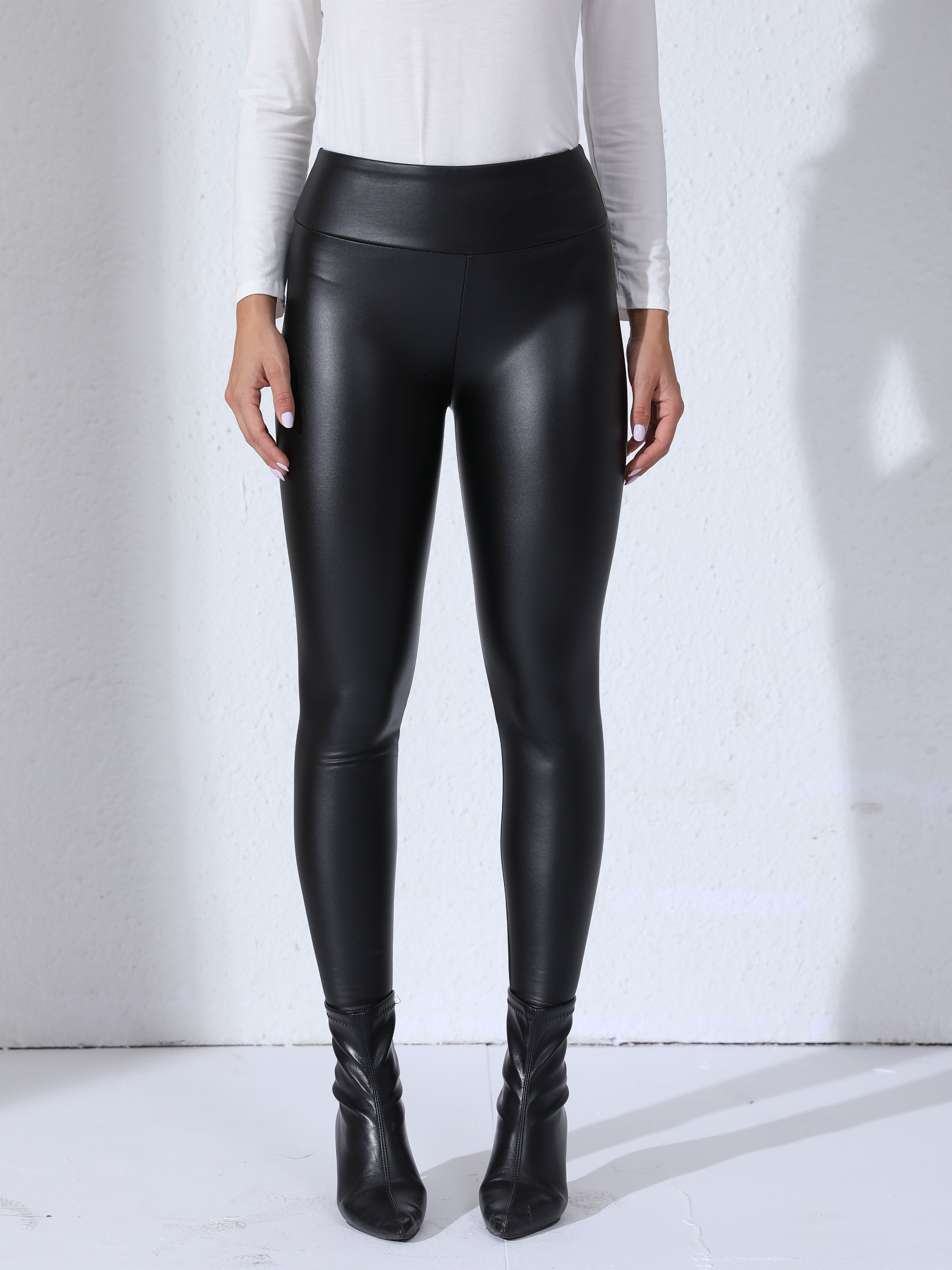 Sophie | PU-Leder Outdoor-Sport-Leggings