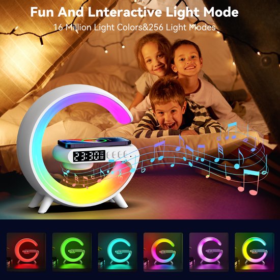 ColorWake™ - Der Wecker mit kabellosem Laden und RGB LED Lichtshow!