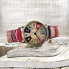 Rainbowtime™  Die stylishe Vintage-Bronze Uhr mit gewebtem Band.